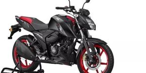 TVS Matt Black Apache RTR 160 4V Bike