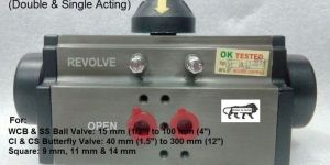 Single & Double Acting Pneumatic Rotary Actuator