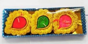 Golden Clay Diya