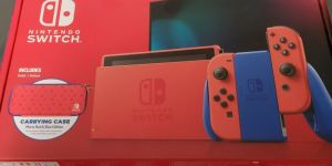 Nintendo Switch Mario Red Blue Edition Gaming Console
