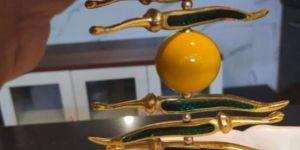 Metal Nimboo Mirch Set