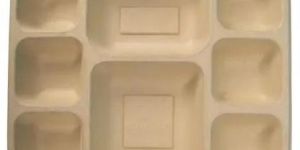 8 Compartment Bagasse Plate