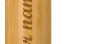 Bamboo Stainless Steel Insulated Sipper Bottle