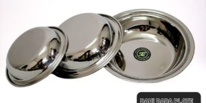 Stainless Steel Dahi Wada Plate