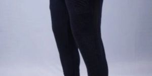 Mens Solid Black Track Pants