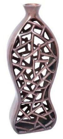 Copper Antique Finish Aluminium Flower Vase