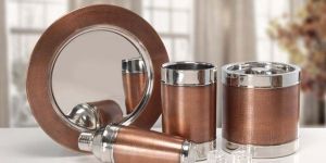 GE-12365 Stainless Steel Hammered Barware Set