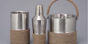 GE-12365 Stainless Steel String Barware Set