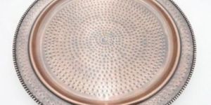 GE-29230 Copper Hammered Charger Plate