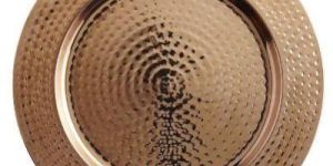 GE-6424 Copper Hammered Charger Plate