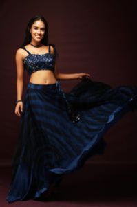Aayat Tie Dye Lehenga with Sequins Blouse