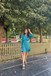 Iris Collared Knee Length Shirt Dress