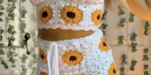 Crochet Two Piece Dress