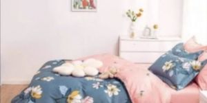 3D Designer Queen Size Double Bed Sheet