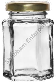 100 Ml Hexa Glass Jar
