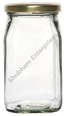 250 ML AT Honey Square Glass Jar