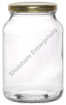 600 Ml Round Glass Jar