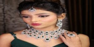 Brass Crystal Stone Fashion Necklace Set