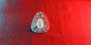 Brass Crystal Stone Ring