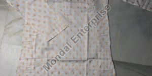 Booti Printed White Cotton Kurta