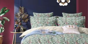 Cotton Green 3D Bed Sheets Set