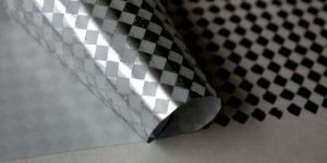 Checker Silver Foil Labels