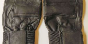 Mens Pure Leather Gym Gloves