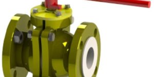 Lined Three Piece Ball Valve