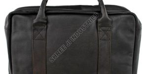 Black Leather Laptop Bag