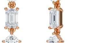 5 Mixed Lab Grown Diamond Dangle Earring