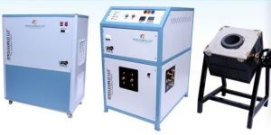 25 Kg Gold Induction Melting Machine with Chilling Plant