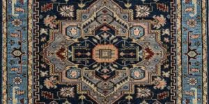 Ink Blue Hand Knotted Rug