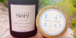 Lavnder Matt Glass Jar Candle