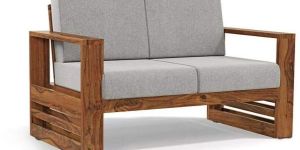 2 Seater Wooden Sofa