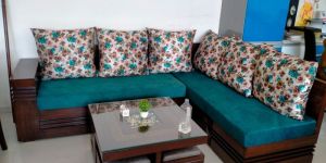 L Shape Wooden Sofa