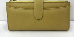 Ladies Yellow Leather Wallet