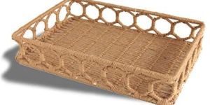 Jute Rectangle Tray