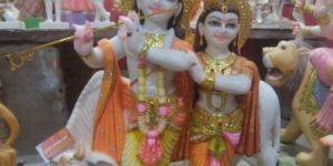 Marble Radha Krishna Moorti