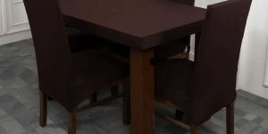 DivineTrendz Exclusive - Brown Solid Elastic Chair & Table Cover