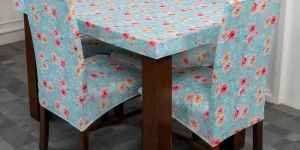DivineTrendz Exclusive - Summer Flower Elastic Chair & Table Cover