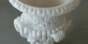 14 Inch Round Marble Pot