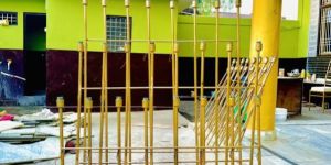 Metal Light Pole Stand