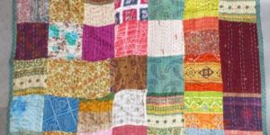 Printed Cotton Patch Work Kantha Quilt