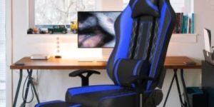 Thunder Footrest Edition Blue Rekart Gaming Chair