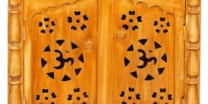 Brown Handmade Wooden Temple