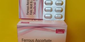 Ferrous Ascorbate 100 mg folic acid 1.5 mg zinc 7.5 mg tablets