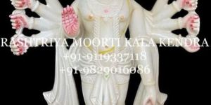 5 Mukhi Marble Hanuman Statue
