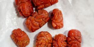 Real Original Red Coral Moonga Cabochons Stones