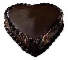 Heart Shape Truffle Chocolate Cake