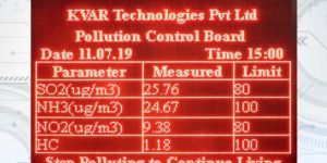 Pollution Parameter Display Board